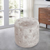 Round Vanity Stool Dressing Table Stool Living Room Velvet Footstools