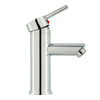 Cloakroom Chrome Luxury Bathroom Modern Basin Sink Mono Mixer Tap with 2 Hoses