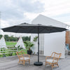 Extra Large 4.6M Garden Parasol Patio Umbrella Double Side Sunshade Sofa Outdoor