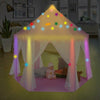 Kid Teepee Play Tent Princess Castle Children House In/Outdoor w/Light String