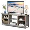 TV Stand for TVs up to 65 Inches Wooden Modern TV Console Table W/6 Open Storage