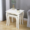 Nesting Table Set of 2 Sofa Table Side End Table Coffee Table Set Accent