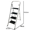 Folding 2 3 4 Step Ladder Safety Non Slip Mat Tread Foldable Kitchen Home DIY