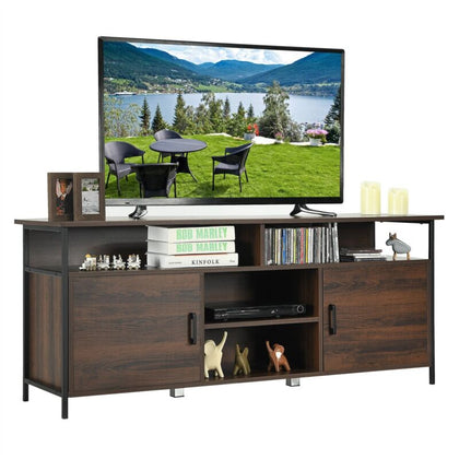 TV Stand TVs up to 65 Inches Media Console Cabinet Entertainment Center 2 Doors