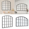 Large Arched Window Mirror Metal Frame Wall Living Room Hallway Decor Mirror