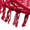 Red Boho Hanging Hammock Chair Cotton Woven Rope Swing Home Garden Chair Seat