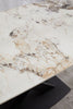 Ceramic Extending Table – White & Copper