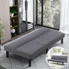 Grey 2-3 Seater Sofa Bed Recliner Leaning Sleeper Beds Couch Settee Upholstered
