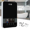8KW Electric Hot Water Heater Tankless Instant Touch Glass Panel Boiler Shower
