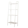 White Ladder Shelf 4Tier Storage Shelving Unit Standing Plant Display Metal Rack