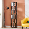 190cm Rotating Bookcase, Freestanding Bookshelf for Living Room, Corner Bookcase