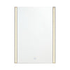 White Bathroom Mirror Wall Mounted Hanging 3 Colors LED Lights Dimmable IP44