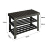 3 Tier Wooden Shoe Rack Bench Organiser Holder Stand Hallway Storage Shelf Seat