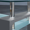Glass Coffee Table With Storage Modern Living Room Furniture Tea Coffee Table