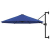 Wall-Mounted Parasol & Metal Pole Umbrella Patio Parasol Garden Umbrella