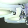 LED Crystal Ceiling Light Chandelier Lamp Kitchen Bed Modern Living Room Lights