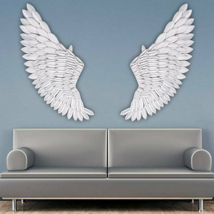 Rustic Angel Wing Wall UK 40'' Large Mount Hanging Art Home Bedroom Living Decor