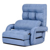 2 IN 1 Folding Lazy Sofa Lounger Floor Gaming Armchair Bed Recliner Adjustable