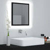 LED Bathroom Mirror Toilet Wall Mirror Engineered Wood Multi Colours vidaXL