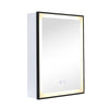 Vertical Sensor Touch Medicine Cabinet w/ Dimming Led Light Toiletries Cabinet
