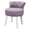 Velvet Padded Low Back Vanity Chair Dressing Table Makeup Stool Dining Chair