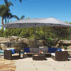 Extra Large 4.6M Garden Parasol Patio Umbrella Double Side Sunshade Sofa Outdoor
