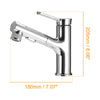 Bathroom Brass Sink Faucet Rinser Cold Hot Mixer Tap Basin Tap Pull Out Sprayer