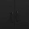 Wardrobe Black 90x50x180 Steel Q2V3
