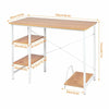 Computer Desk Home Office Student Working Study Writing Table with Book Shelf