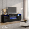70" TV Stand Cabinet Unit 36" Electric Fire Electric Fireplace Remote control