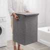 Large Laundry Baskets Washing Clothes Storage Folding Basket Bin Box With Lid UK