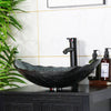 Bathroom Sink Basin Artistic Wash Bowl Countertop Tempered Glass Tap Waste Set