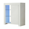 Modern Cabinet Cupboard sideboard - Matt Body and High Gloss Doors + LED Light!