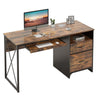 Bestier Home Office Desk w/ Keyboard Tray Drawers for Workstation Writing Table