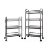 4 Tiers Large Kitchen Trolley Cart Rolling Mesh Storage Rack Trolley with Wheel