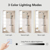 White Bathroom Mirror Wall Mounted 3 Colors LED Lights Touch Switch Anti-fog