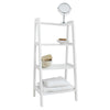 Ladder Shelf Wooden 4 Tier Storage Unit Display Standing Bathroom Shelf