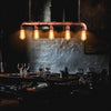 Vintage Industrial Ceiling Pendant Light Steampunk Pipe 5Way Hanging Retro Lamp