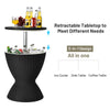 30L Ice Bucket Table Outdoor Patio Ice Beer Drinks Storage Holder Adjustable