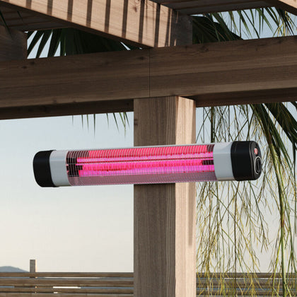Wall Mounted Electric Patio Heater 2000W Infrared Quartz Warmer Indoor & Outdoor
