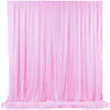 White / Pink Tulle Backdrop Curtain Photo Booth Wall Wedding Party Background De