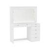 Dressing Table, Chloe White Wooden 7 Drawer Dressing Table