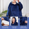 Hoodie Blanket Reversible Oversized Ultra Plush Sherpa Giant Hooded Sweatshirt