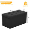 Large Ottoman Box FootStool Folding Storage Toy Seat Pouffe Colors 76*38*38cm
