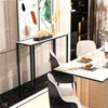 Elegant Marble Console Table Snack Entryway Table Home Office Corner Workbench