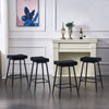 2/4PCS Bar Stools Breakfast Stool Kitchen Bar High Chairs Velvet Seat Metal Legs
