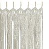 Handwoven Macrame Curtains Window Pannels with Wood Rings for Bedroom Doorways