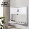 Wall-mounted Folding Table Laptop Study Desk Workstation w/Tack Board Storage UK