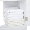 Bathroom Under Sink Cabinet Storage Unit Cupboard White MDF 2 Doors w/ Shelves