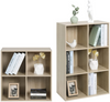 WOLTU Bookcase Book Shelf 4 Cube Storage Units Wood Storage Shelves for Bedroom